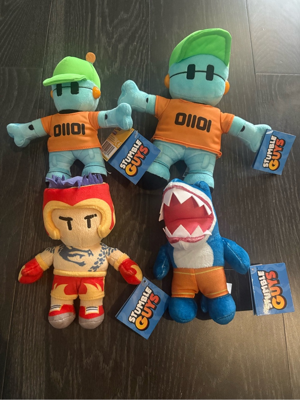Stumble Guys Plush, Set of 4, New with tags